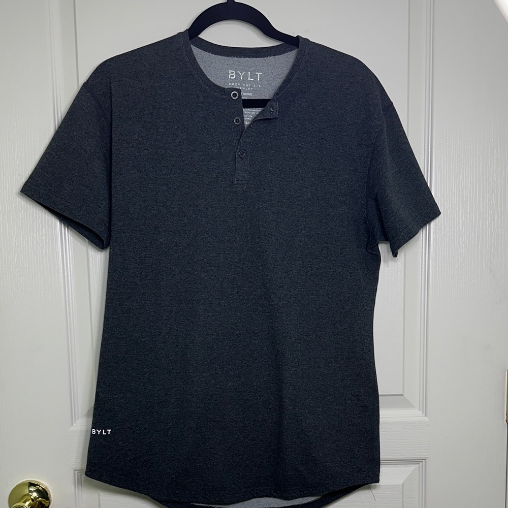 Bylt Henley Drop-Cut: BYLT Signature Charcoal - Medium